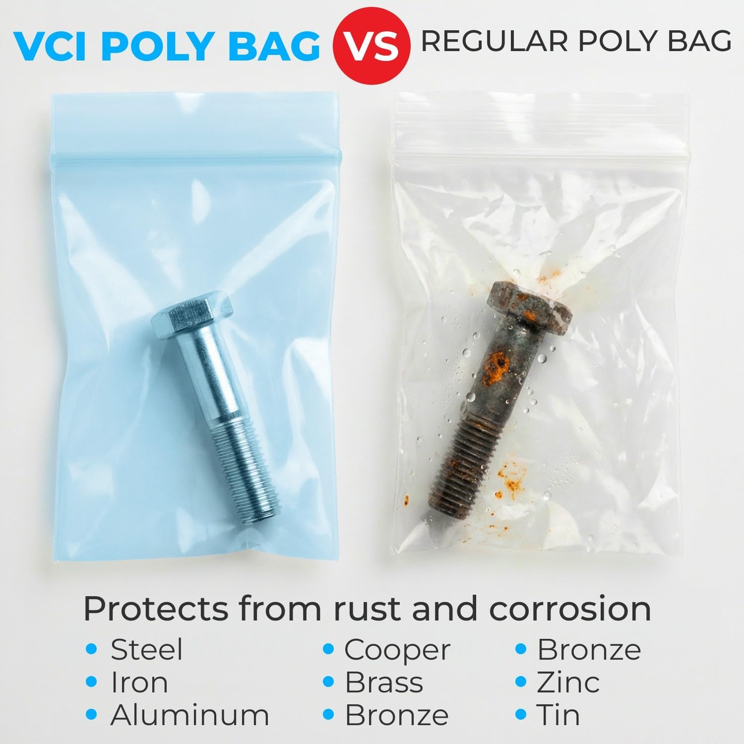 Detalle de VCI Reclosable Poly Bags, 6" x 8
