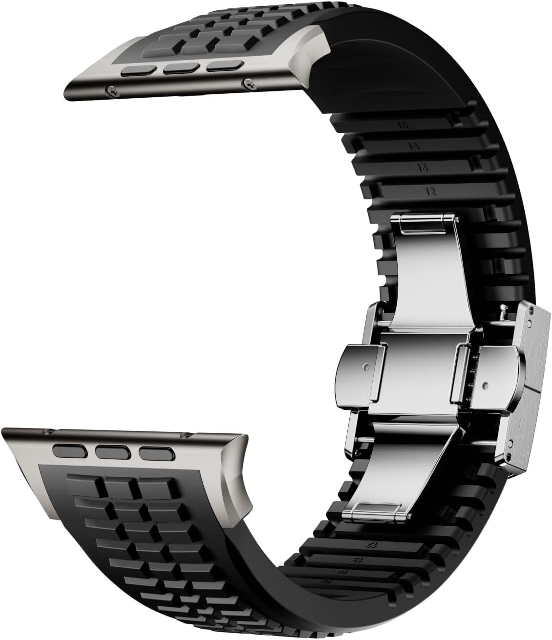 Thumbnail 4 de VKEOO modern silicone watch band for Apple Watch Ultra 2 / Ultra and Series 10–7 (44mm–49mm)