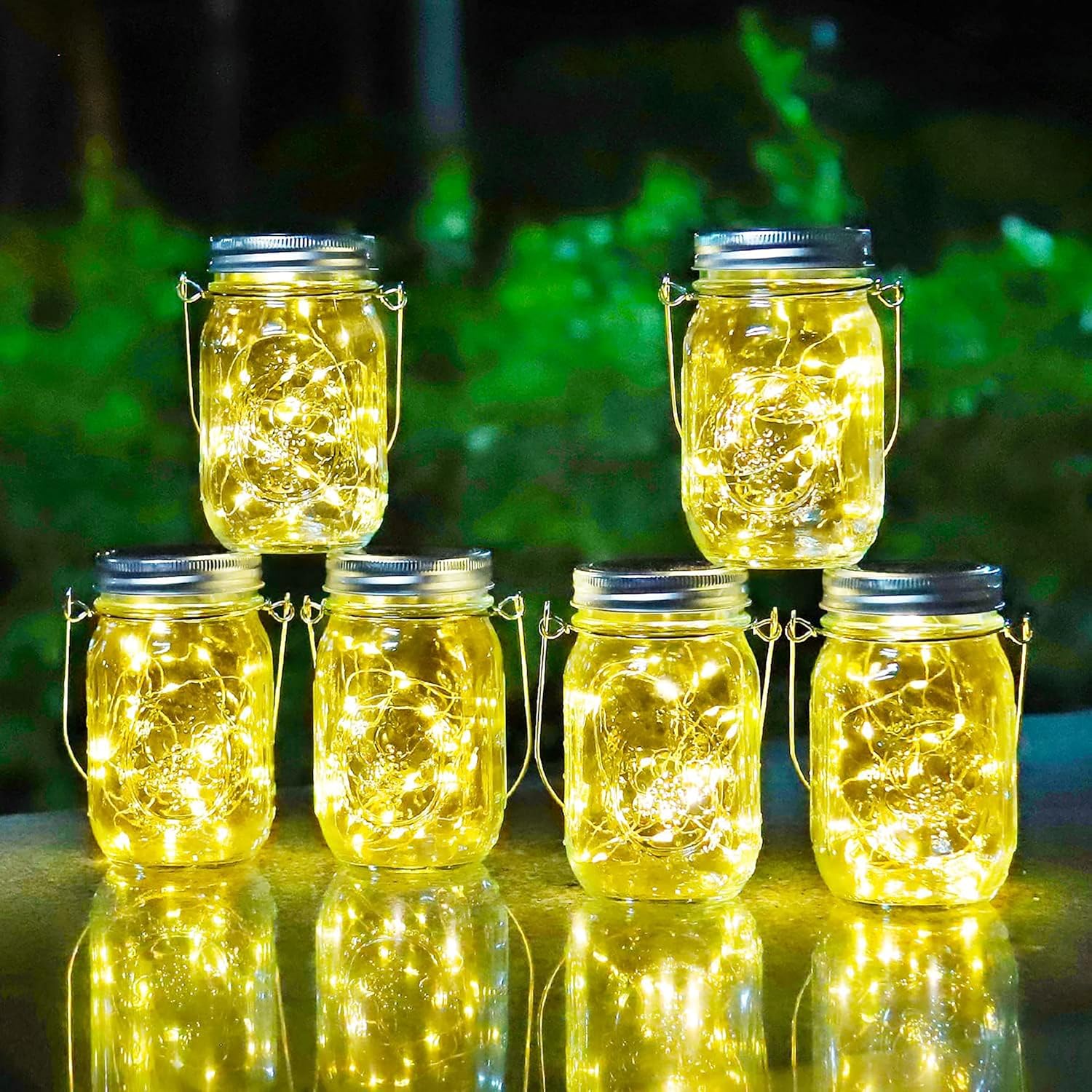 Thumbnail 1 de HOYIBO Luci Solari Esterno Giardino – 6 Pezzi 30 LED Impermeabili IP65, Bianco Caldo