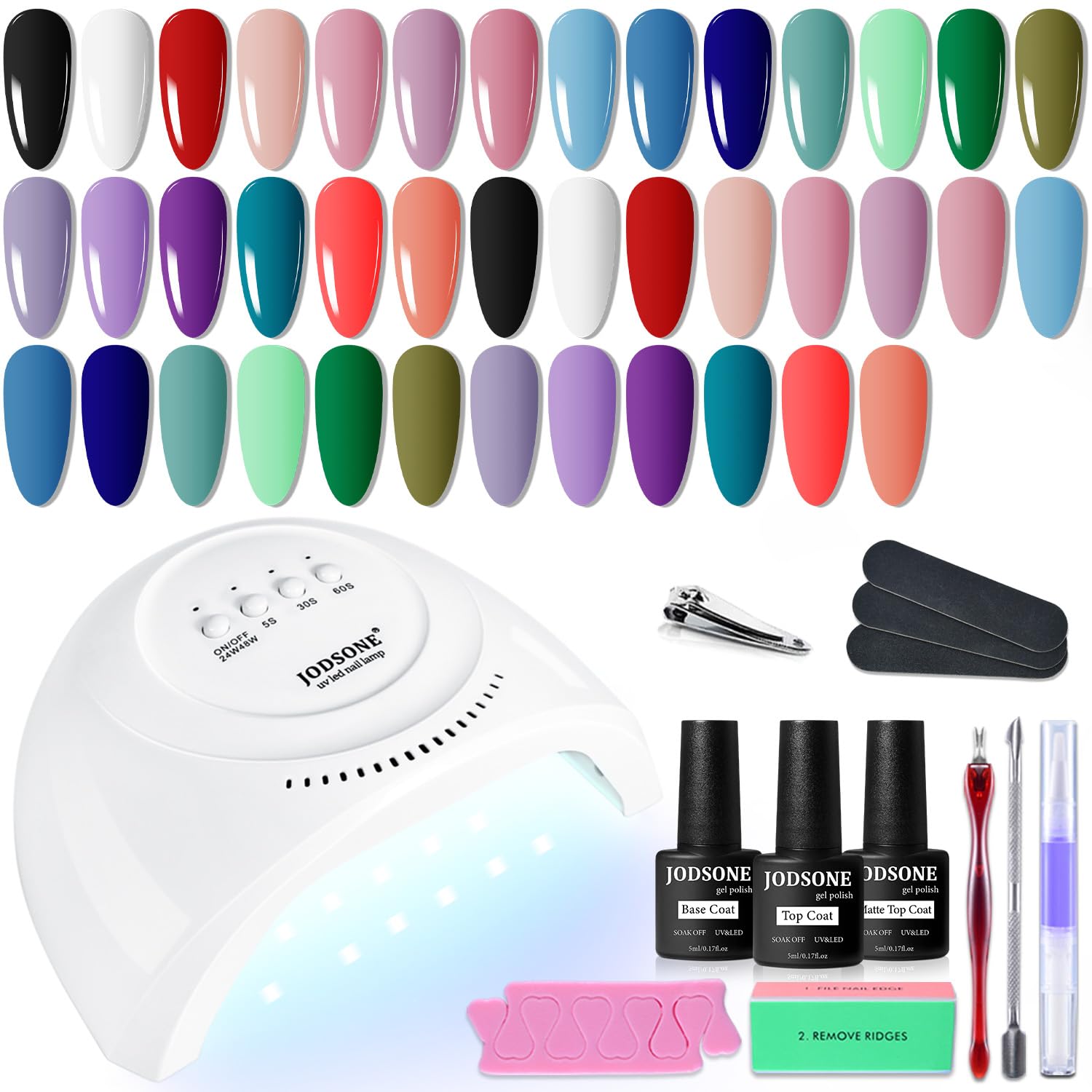 Detalle de JODSONE 20 Colors Gel Nail Kit