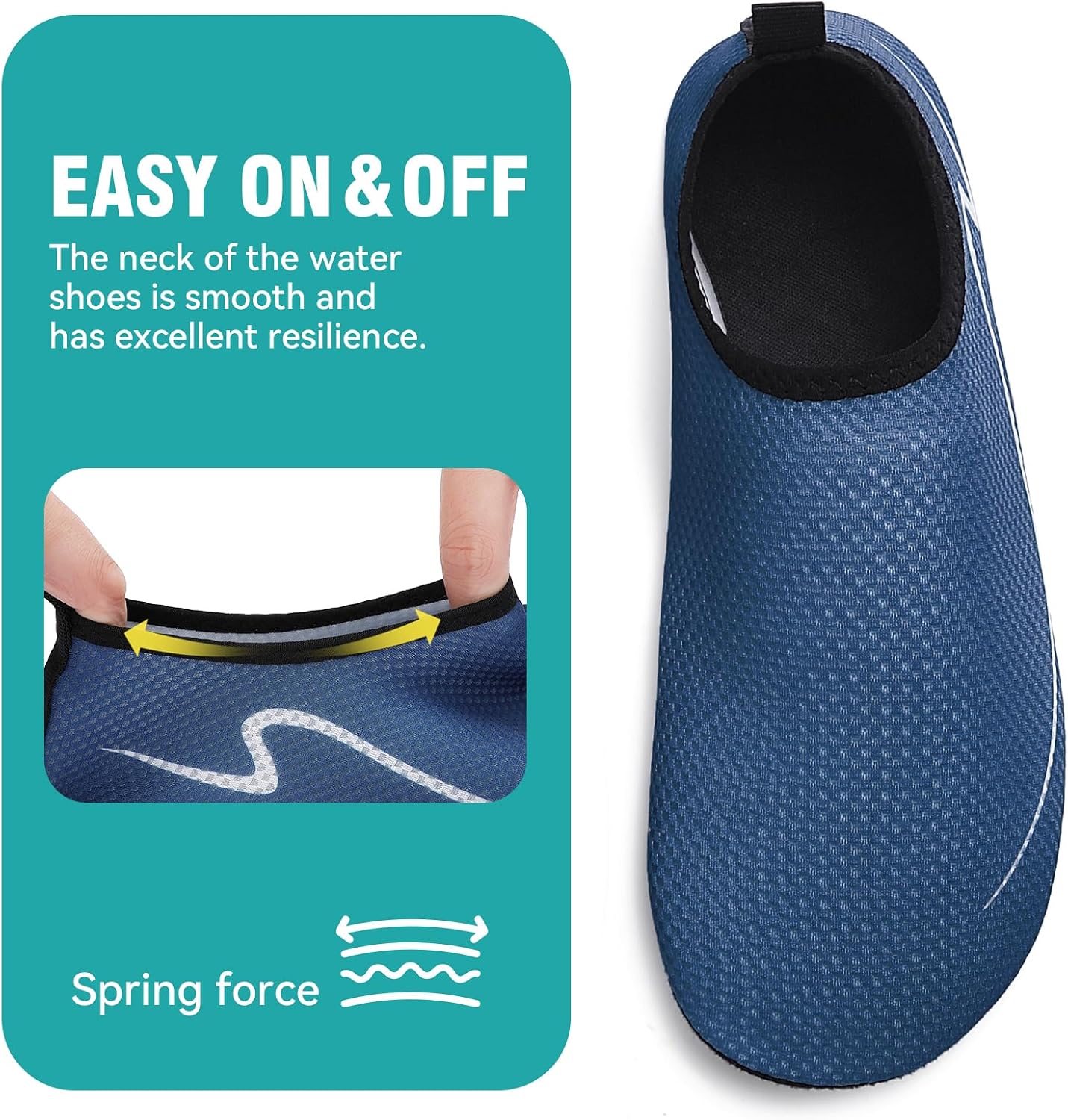 Detalle de Gitzing Water Shoes Beach Quick-Dry Swim Aqua Socks for Women and Men