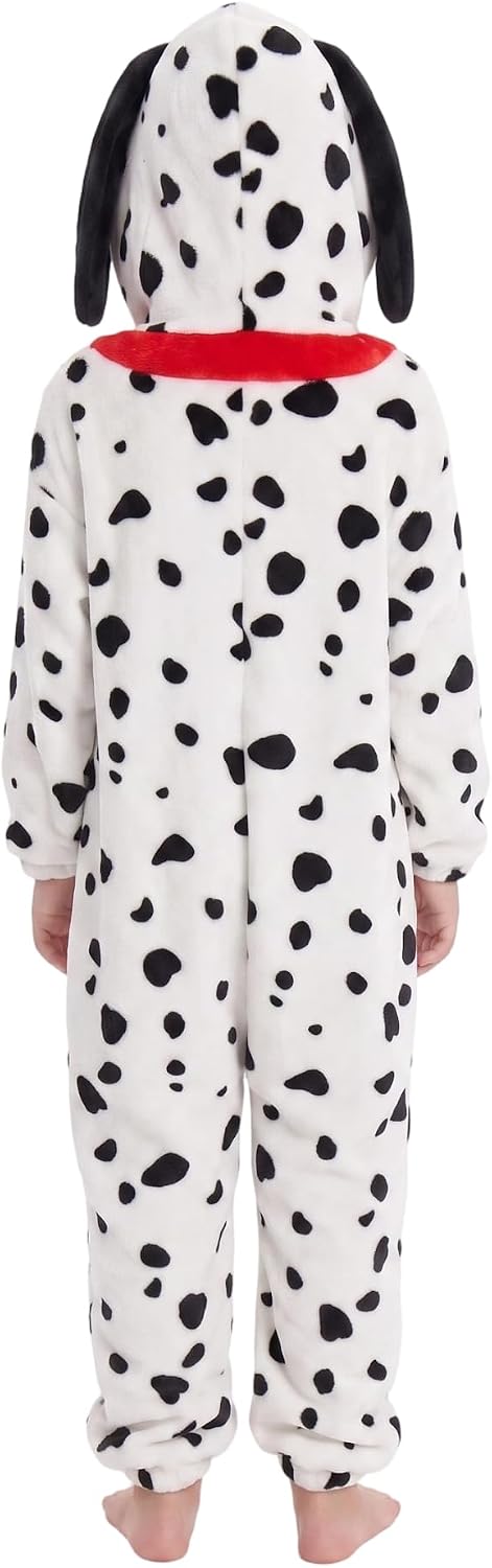 Detalle 2 de LONULAIN WXETSY Kids’ Animal Onesie Pajamas, Flannel Fleece Hood and Pockets