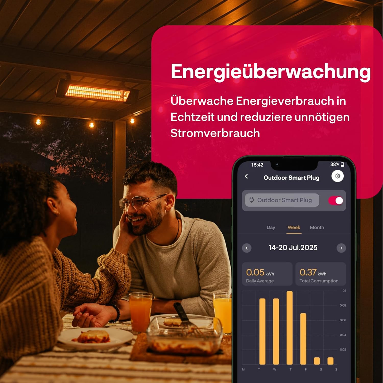 Thumbnail 2 de innr Zigbee Smart Außensteckdose (2er-Set) mit Strommessung, IP54 – funktioniert mit Hue* und Alexa
