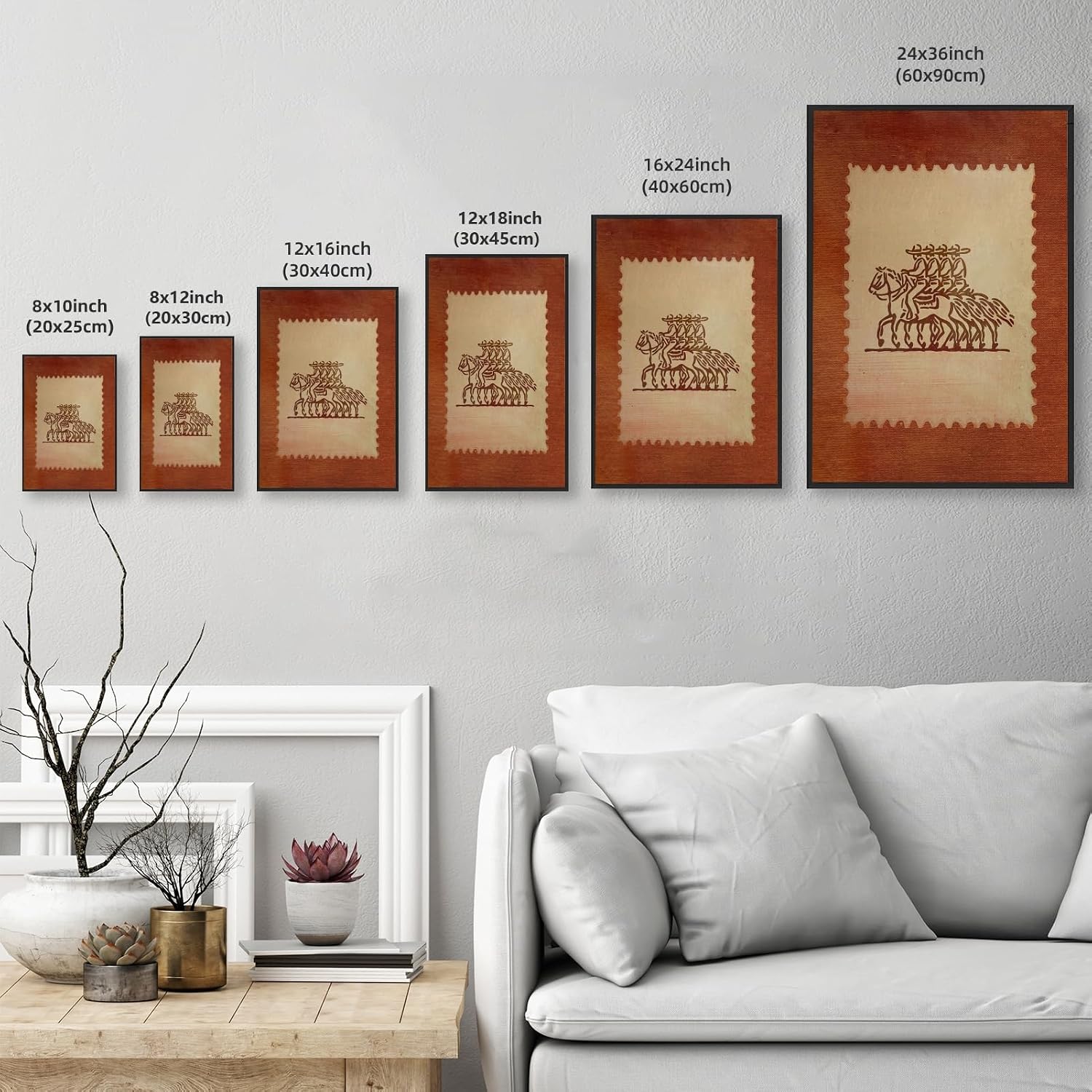 Detalle de Western Canvas Wall Art, 12x16-Inch