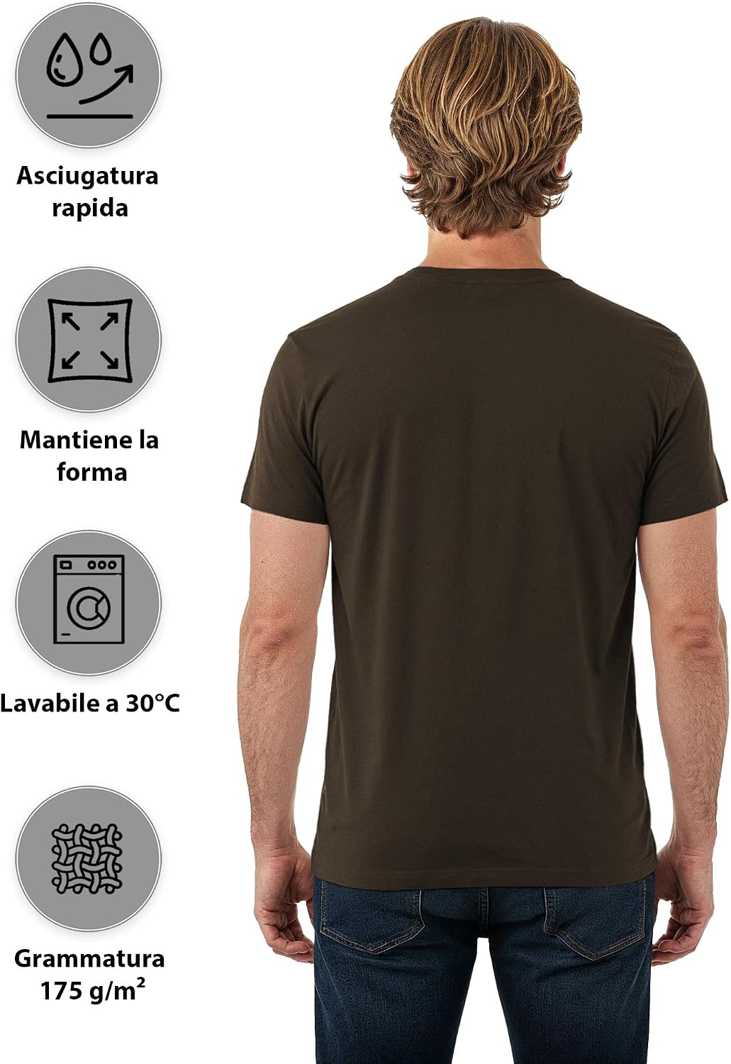 Thumbnail 4 de ALPIDEX T-Shirt Magliette da Uomo 5 pezzi 175 g/m²