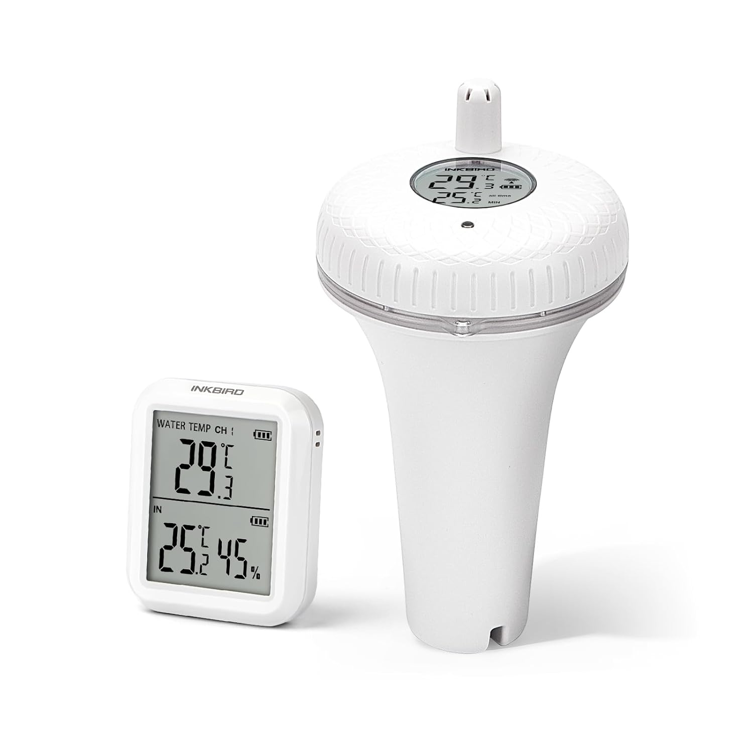 Detalle de Inkbird Wireless Floating Pool Thermometer IBS-P01R — Temperature Monitoring for Pools, Spas and More