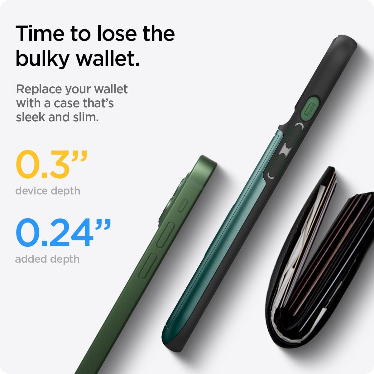 Thumbnail 4 de Coque Spigen Slim Armor CS pour iPhone 13 – Vert Nuit ⚙