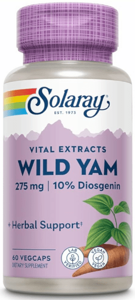 Solaray Wild Yam 60 cápsulas vegetales 💊