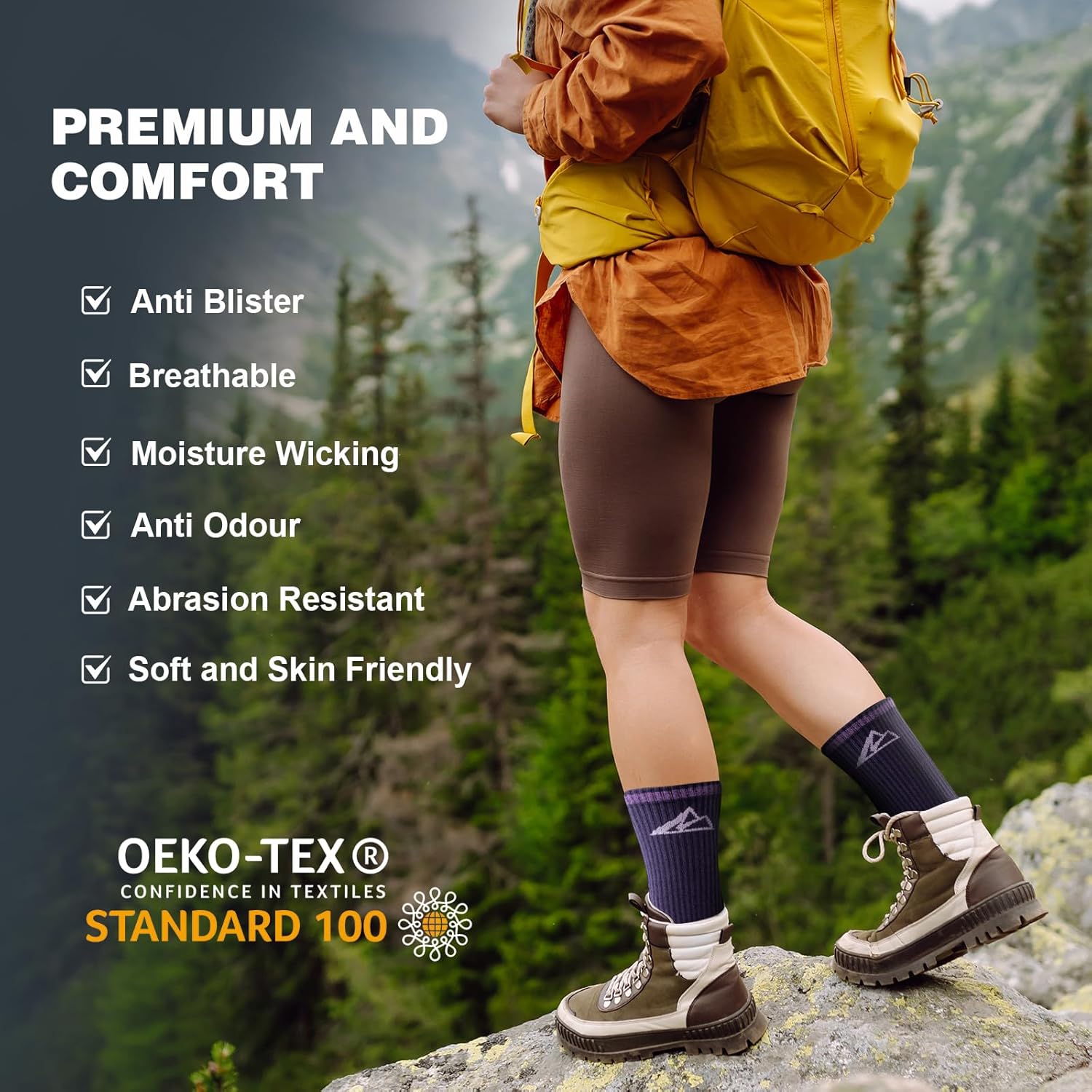 Thumbnail 6 de Effeet Calzini Trekking Donna ammortizzati 39-42 (3 paia) in cotone traspirante