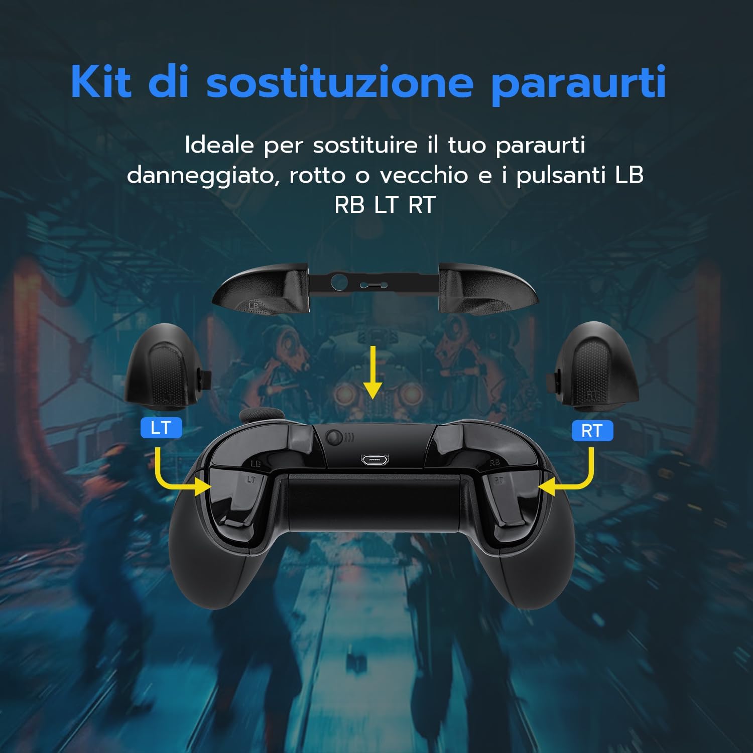 Detalle 2 de Mcbazel Pulsanti di Ricambio LB RB LT RT per Xbox Series X/S