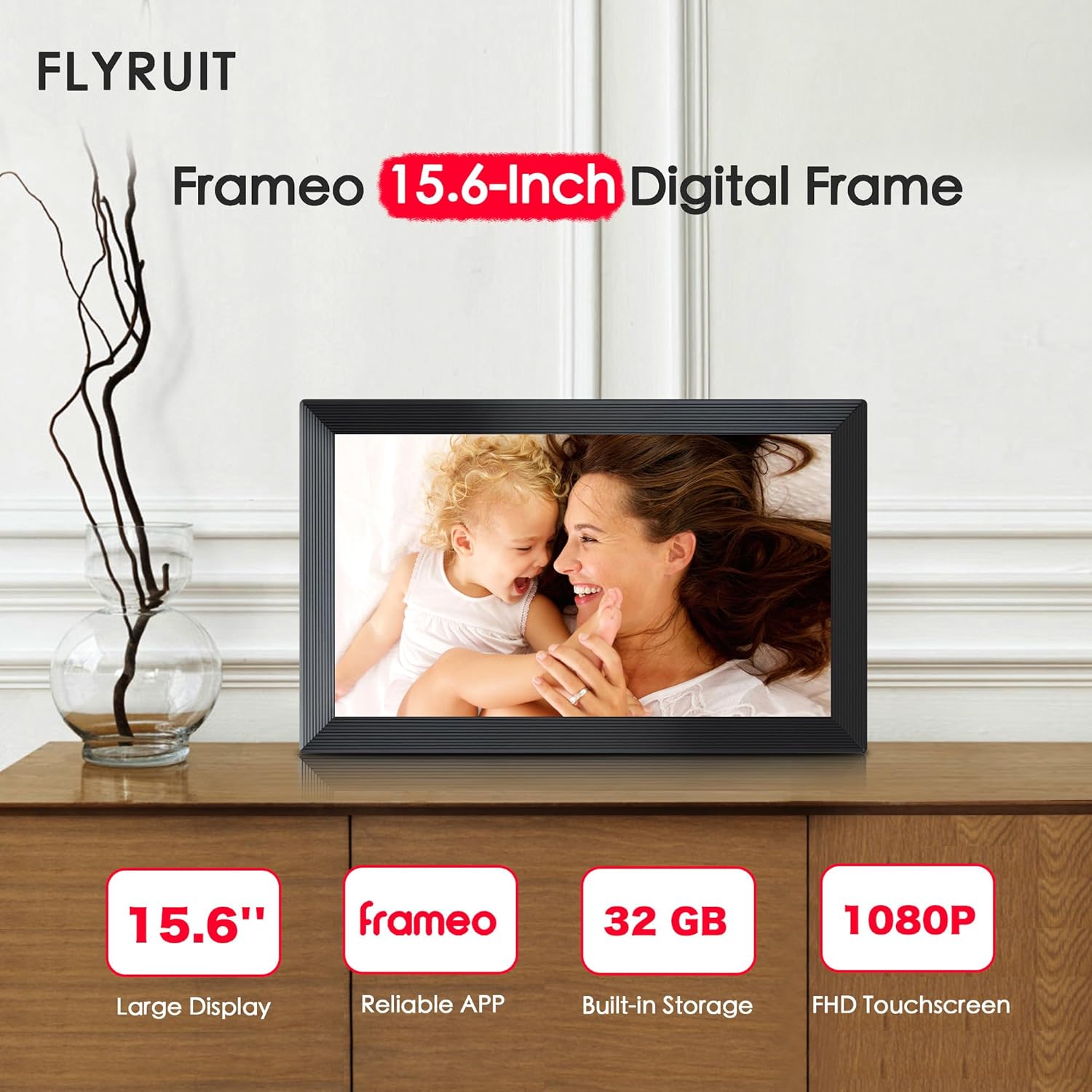 Detalle 2 de Frameo 15.6" digital photo frame 32GB