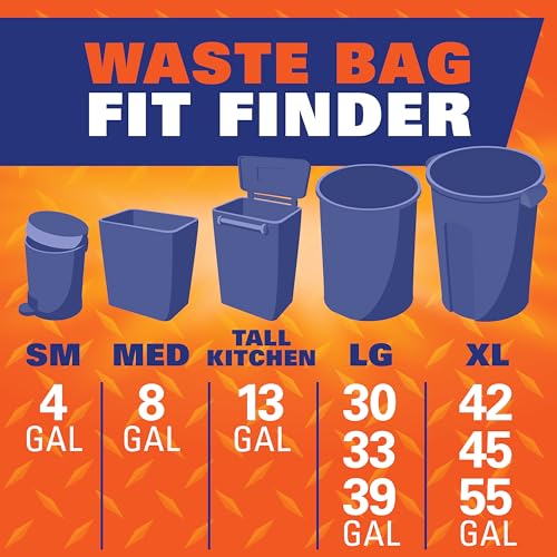 Thumbnail 7 de Hefty Ultra Strong 13 Gal Kitchen Trash Bags, Blackout, Clean Burst, 80 ct