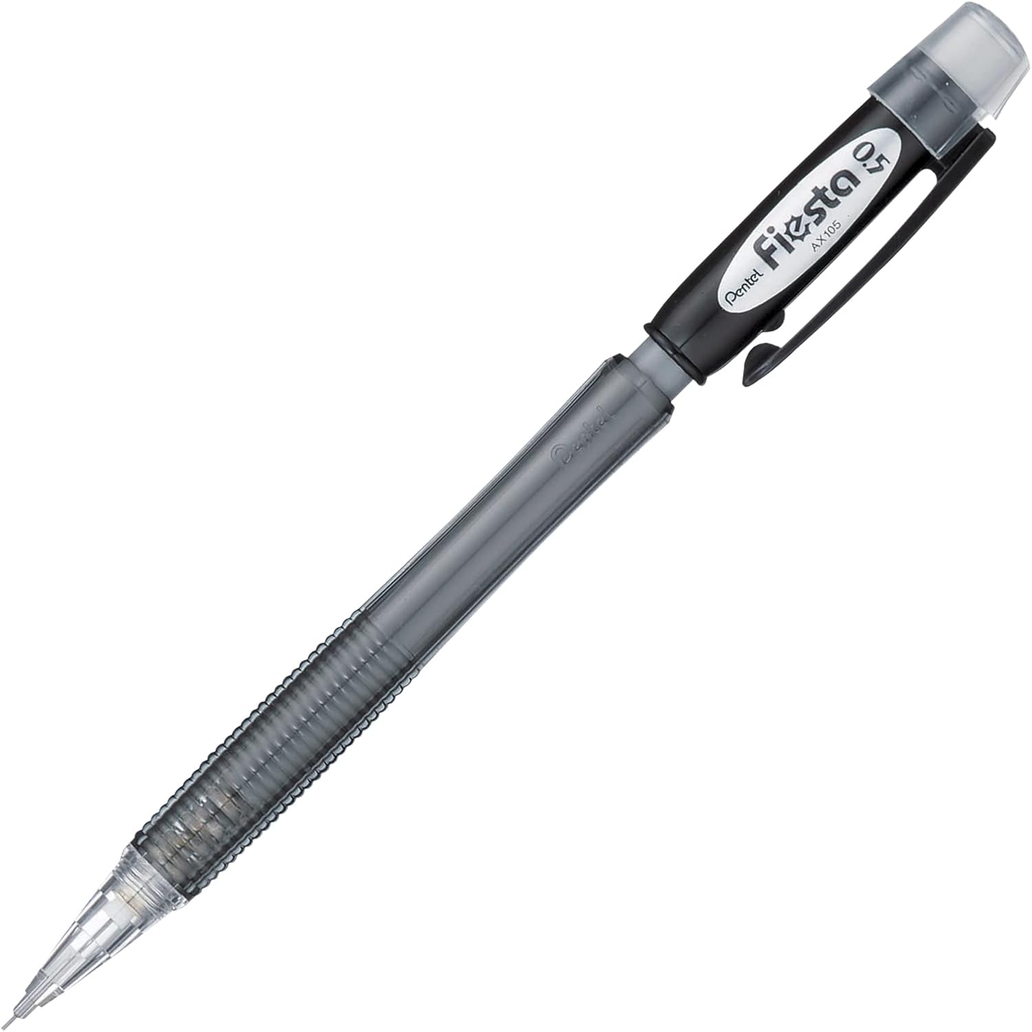 Detalle de Pentel AX105-AO Fiesta stiftpenna, 0,5 mm HB, svart, 12-pack