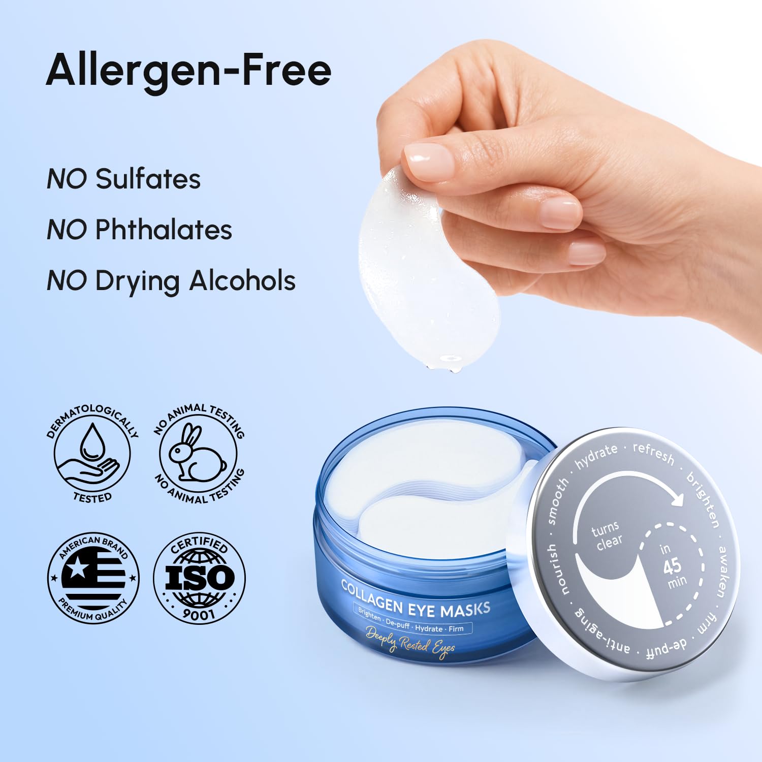 Thumbnail 6 de MAREE Under Eye Patches with Marine Collagen & Hyaluronic Acid (12 Pair)