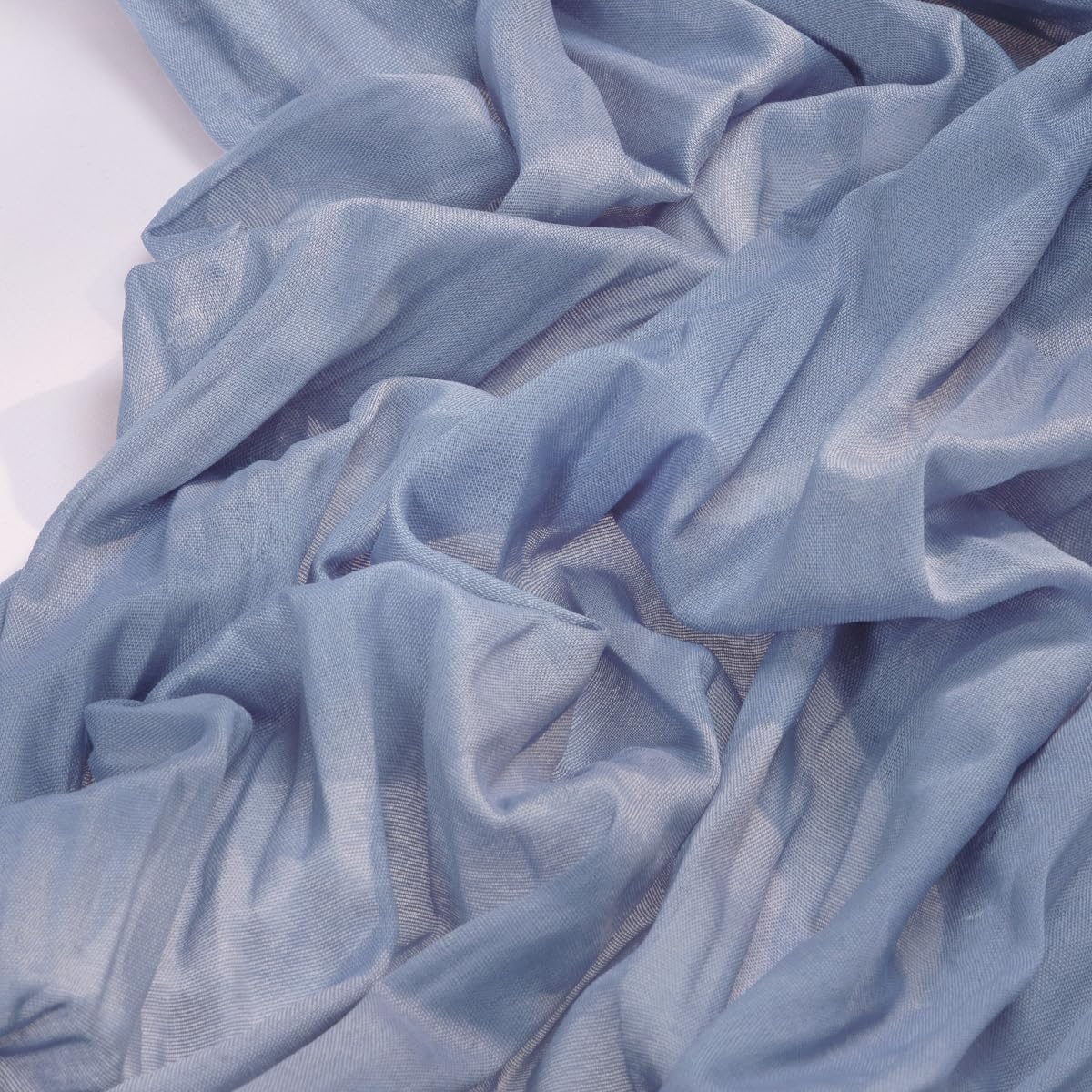 Detalle de Cheesecloth Table Runner, Dusty Blue