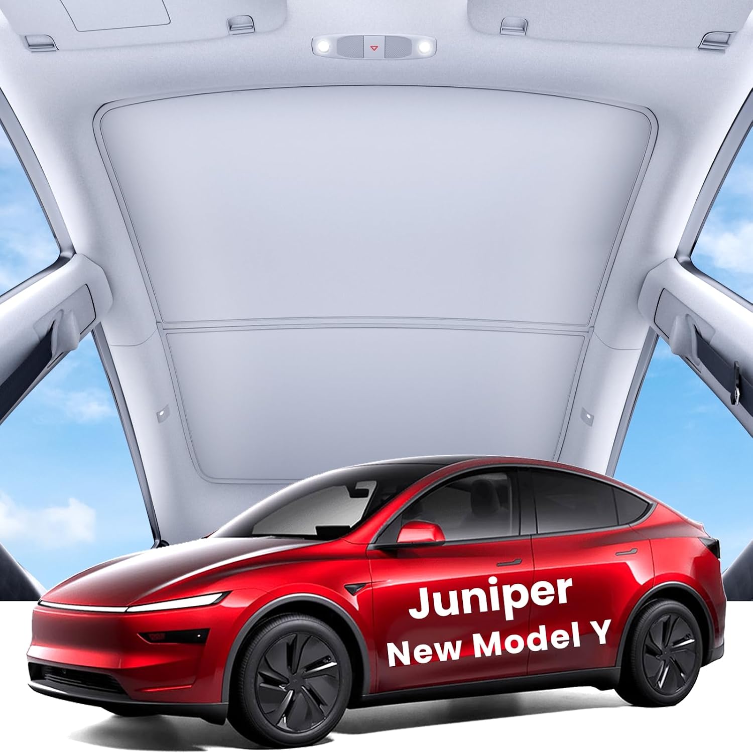 Detalle de REEVAA 2025 Tesla Model Y Sunshade Roof 2PCS