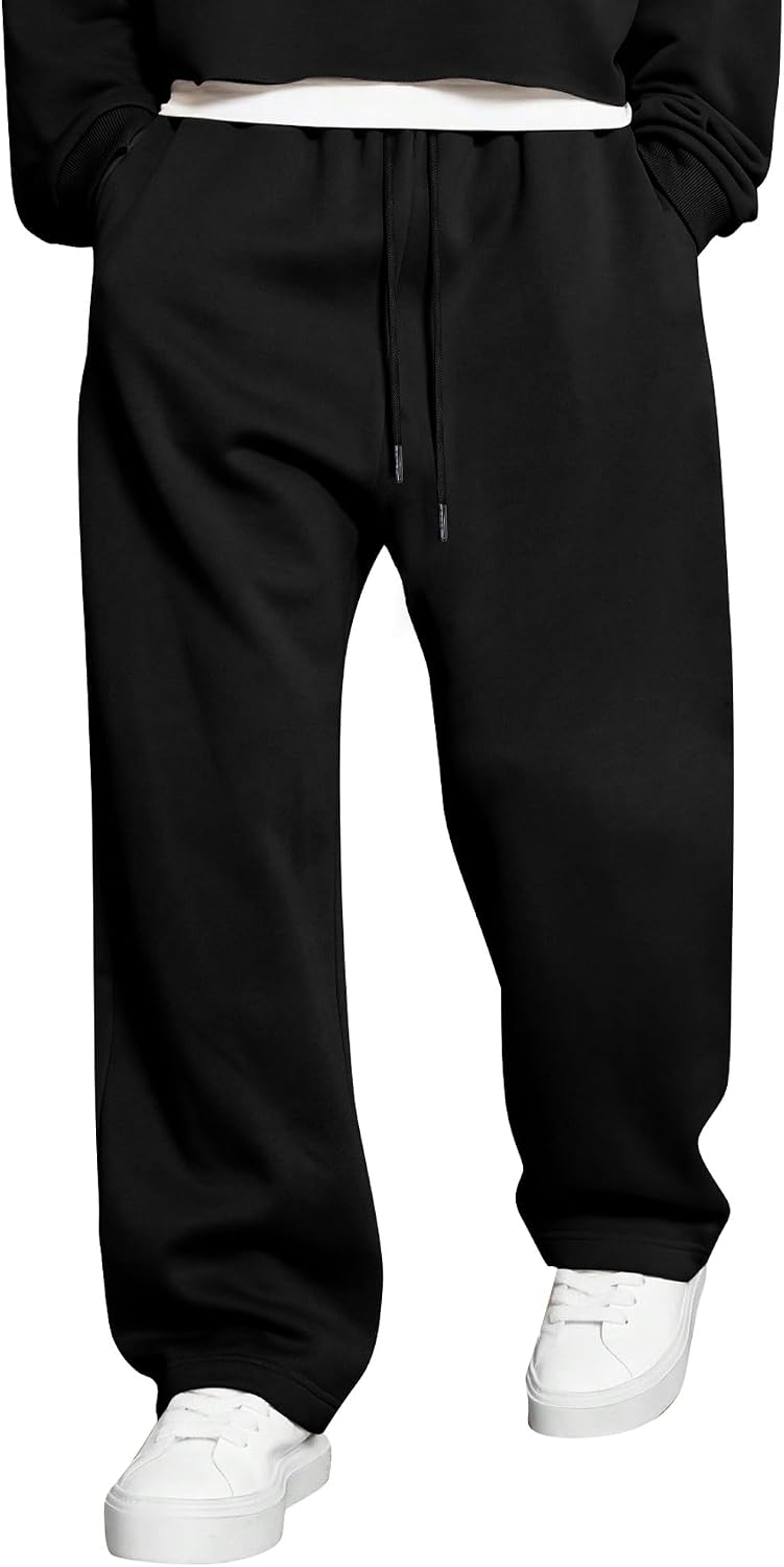 Detalle de JMIERR Men's Baggy Wide Leg Pants