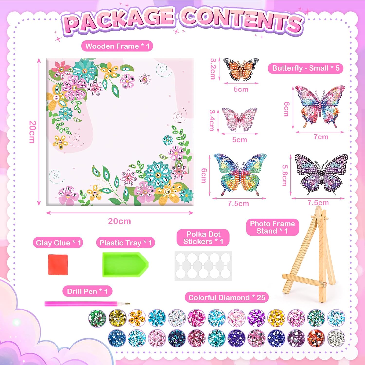 Thumbnail 5 de Diamond art craft kit for girls 6-12