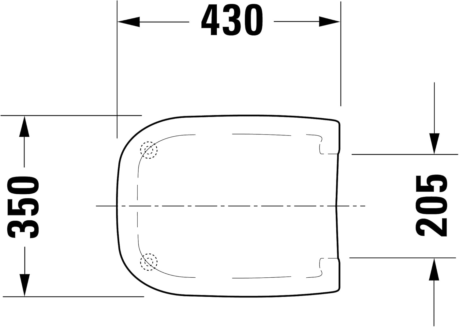 Thumbnail 5 de Sedile WC Duravit D-Code Compact con cerniere in acciaio inox – Duroplast, bianco