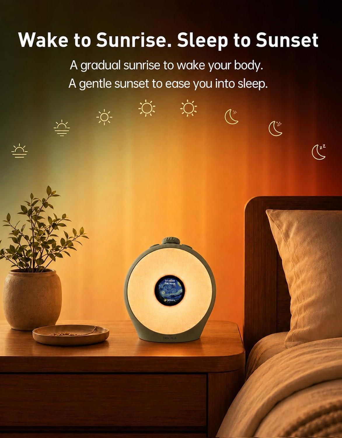 Thumbnail 2 de Dekala Sunrise Alarm Clock with 2.8-Inch Color Display