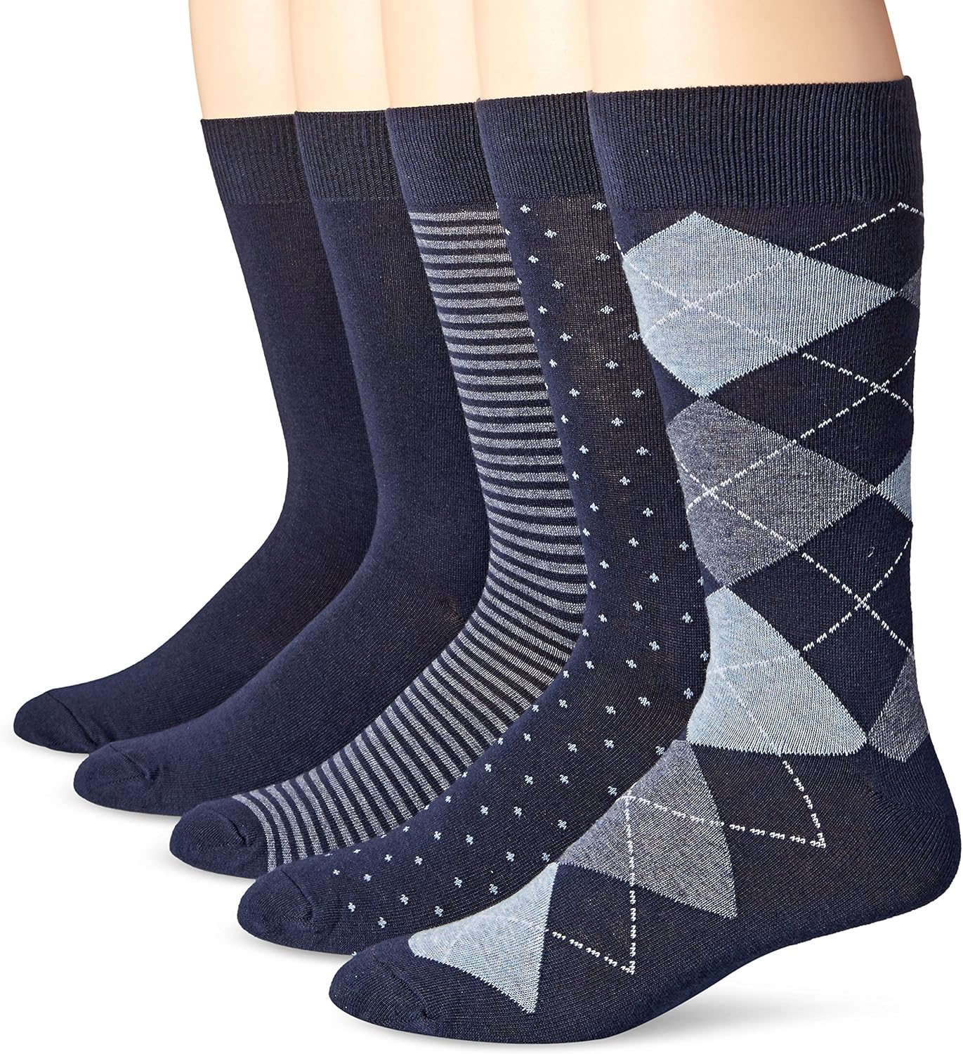 Thumbnail 5 de Amazon Essentials Herren bequeme gemusterte Anzugsocken (ehemals Goodthreads)