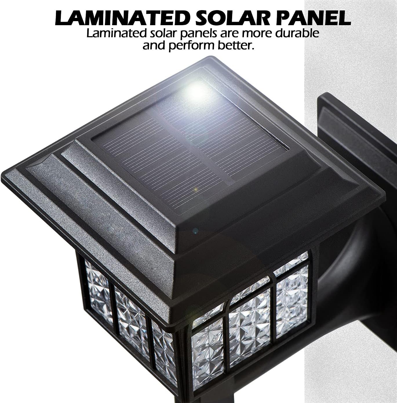 Thumbnail 5 de LeiDrail Solar Fence Lights: 2-Pack Warm White LED Outdoor Wall Lights for Zodiac-like Garden Ambience