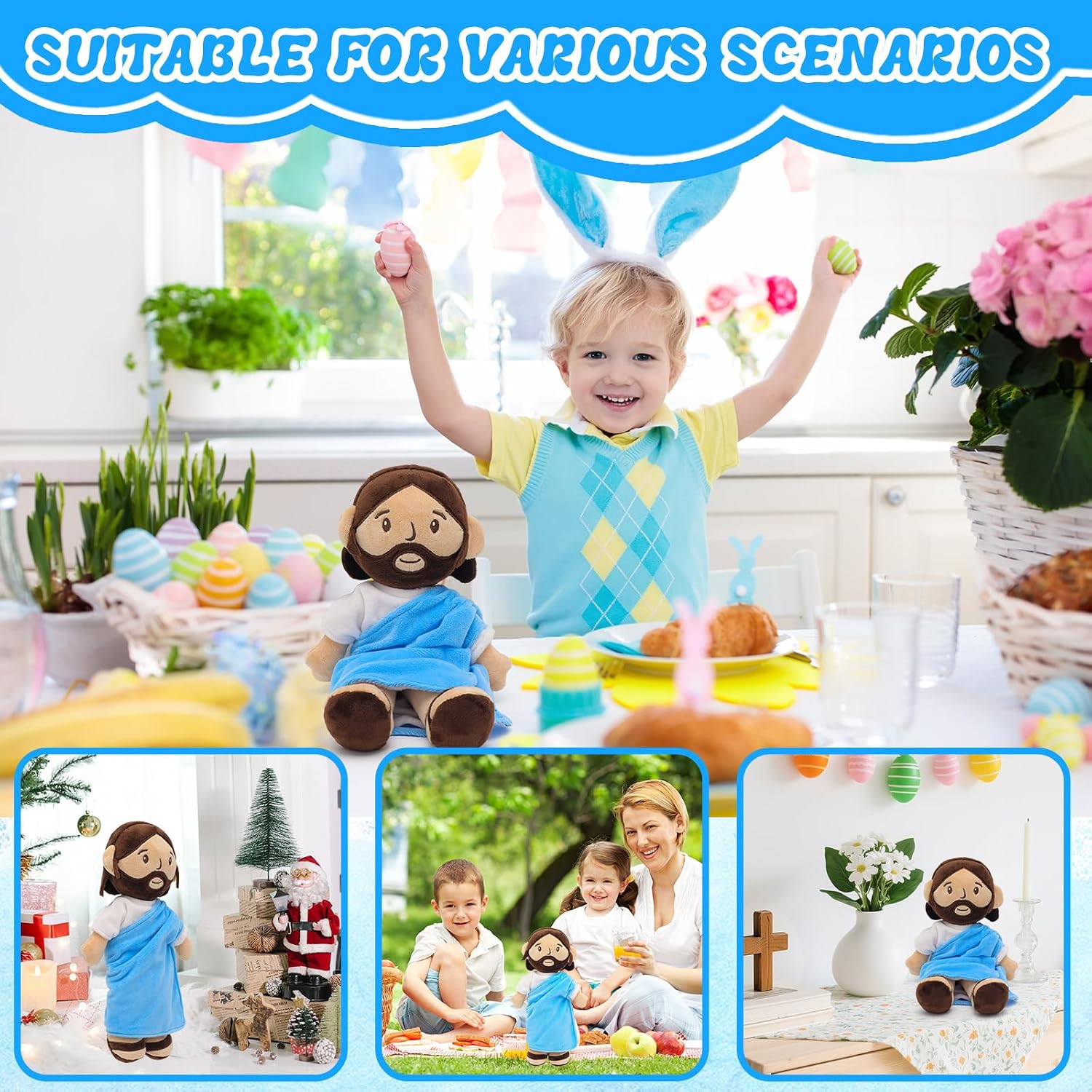 Thumbnail 5 de Yelakey Jesus Plush Doll 11.8-inch