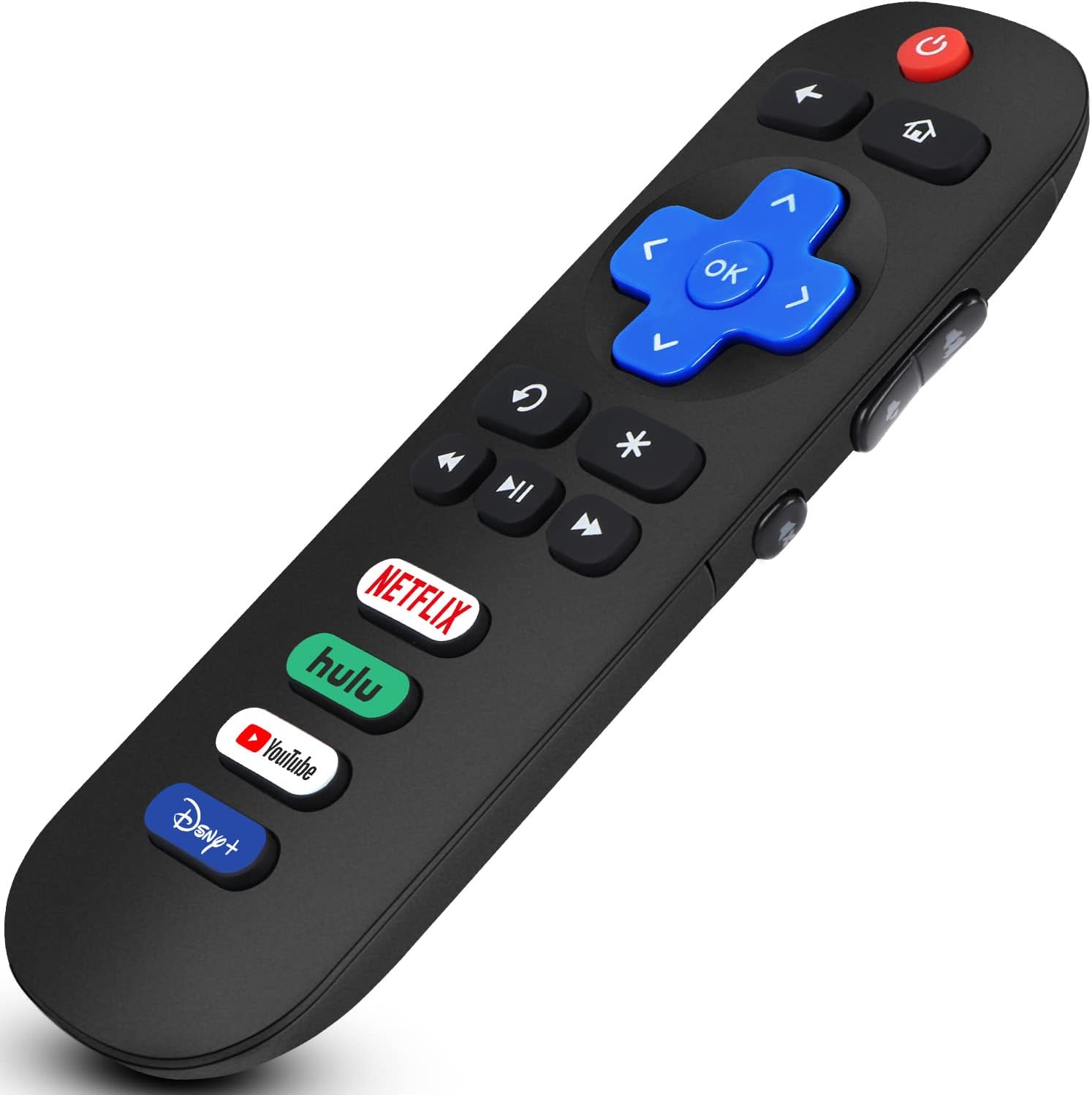 Detalle de Gvirtue RC280 Infrared Remote for Roku TVs with 4 App Shortcut Buttons