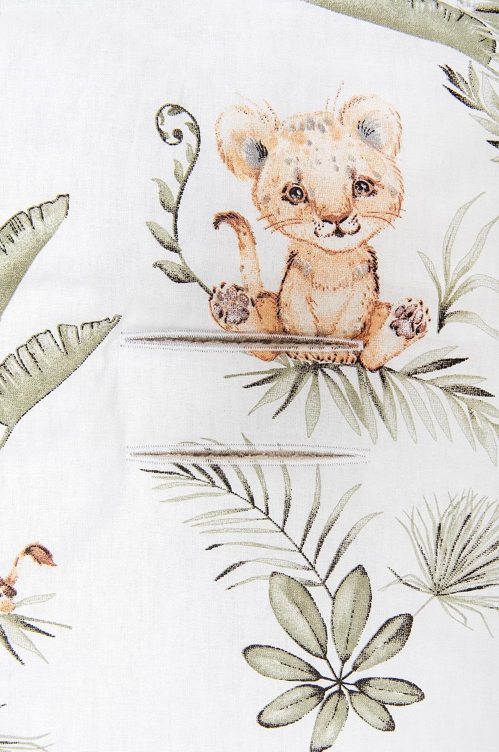 Thumbnail 5 de Medi Partners réducteur de siège poussette 78 x 35 cm double face minky/coton (Safari, beige)