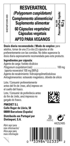 Thumbnail 1 de Solgar Resveratrol 100 mg 🌿 60 Cápsulas Vegetales