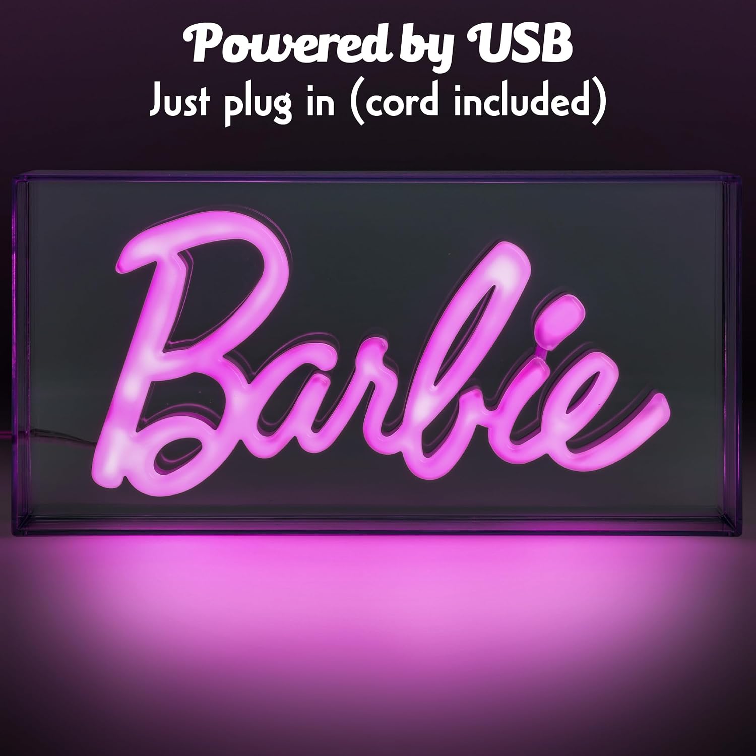 Thumbnail 4 de Paladone Lampe Néon LED Barbie - Ed. Officielle, Panneau Rose Autonome ou Murale