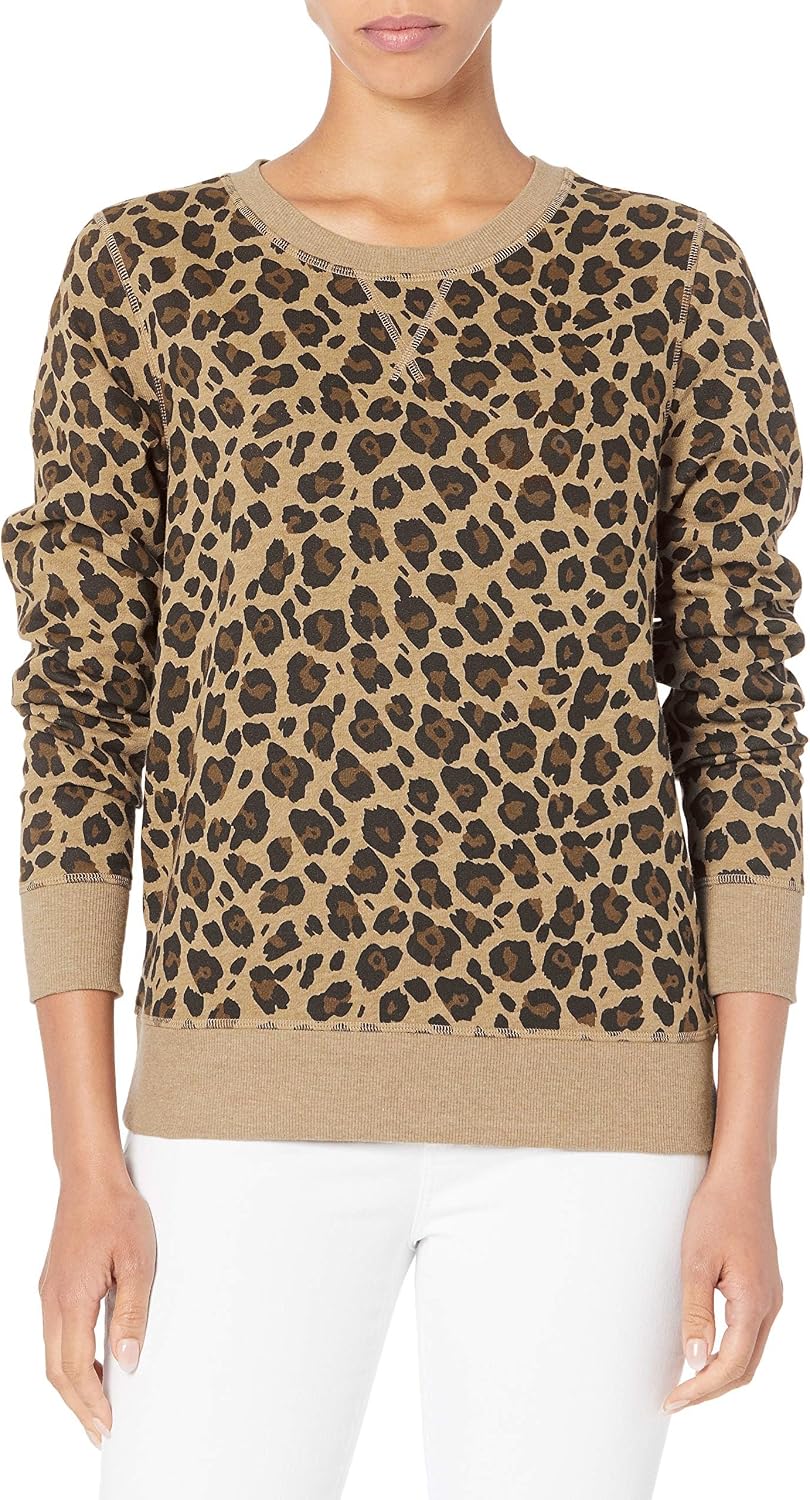 Detalle de Amazon Essentials Women's Fleece Crewneck Long Sleeve Pullover Sweatshirt (Plus Size)