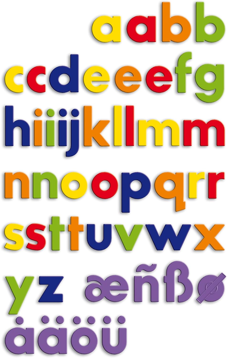 Detalle de Quercetti 5462 Refill Magnetic Letters, 48 Lowercase Plastic Pieces