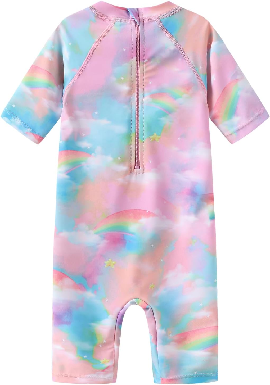Detalle 2 de Aisyee UV Kleidung Baby Badeanzug Kurzarm – einteiliger Schwimmanzug mit Rashguard-Charakter für 6 Monate bis 5 Jahre