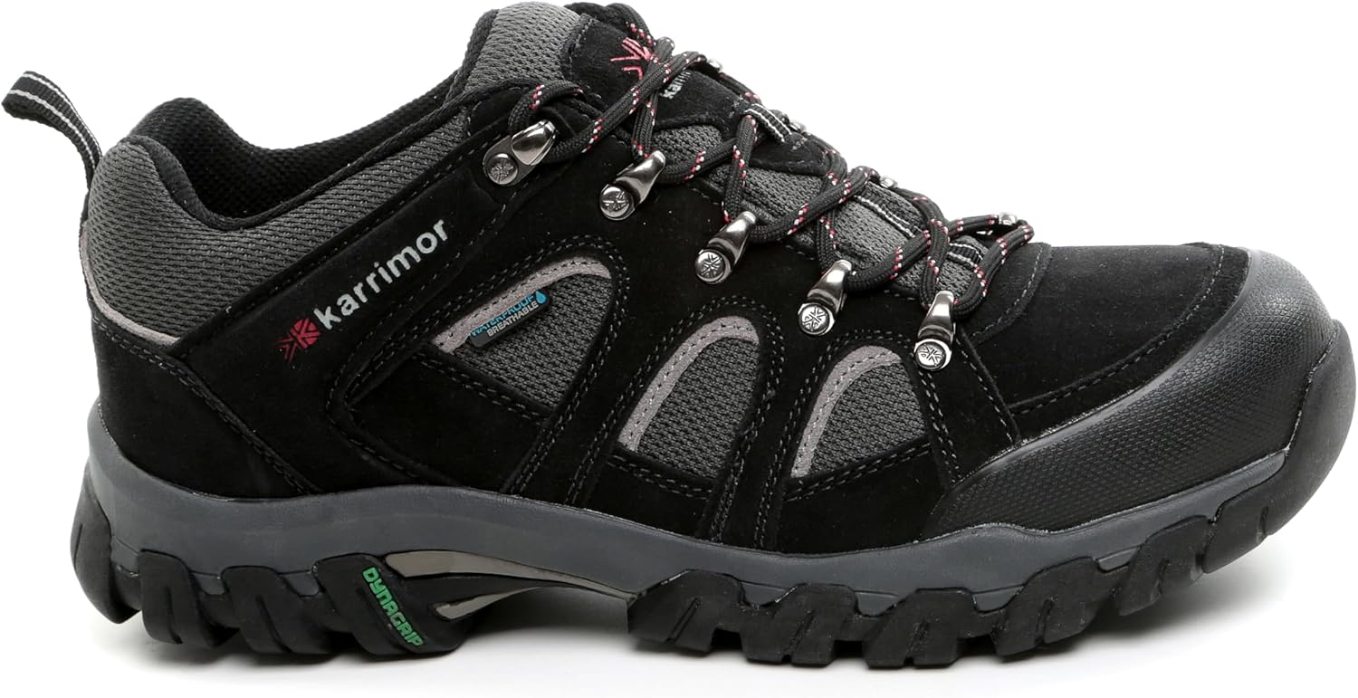 Detalle 2 de Karrimor Bodmin Low IV Weathertite Men’s Walking Shoes, Black, 13 UK