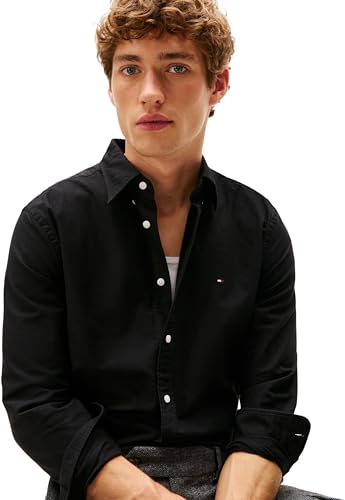Detalle de Tommy Hilfiger Oxford Shirt camisa XXL Negro