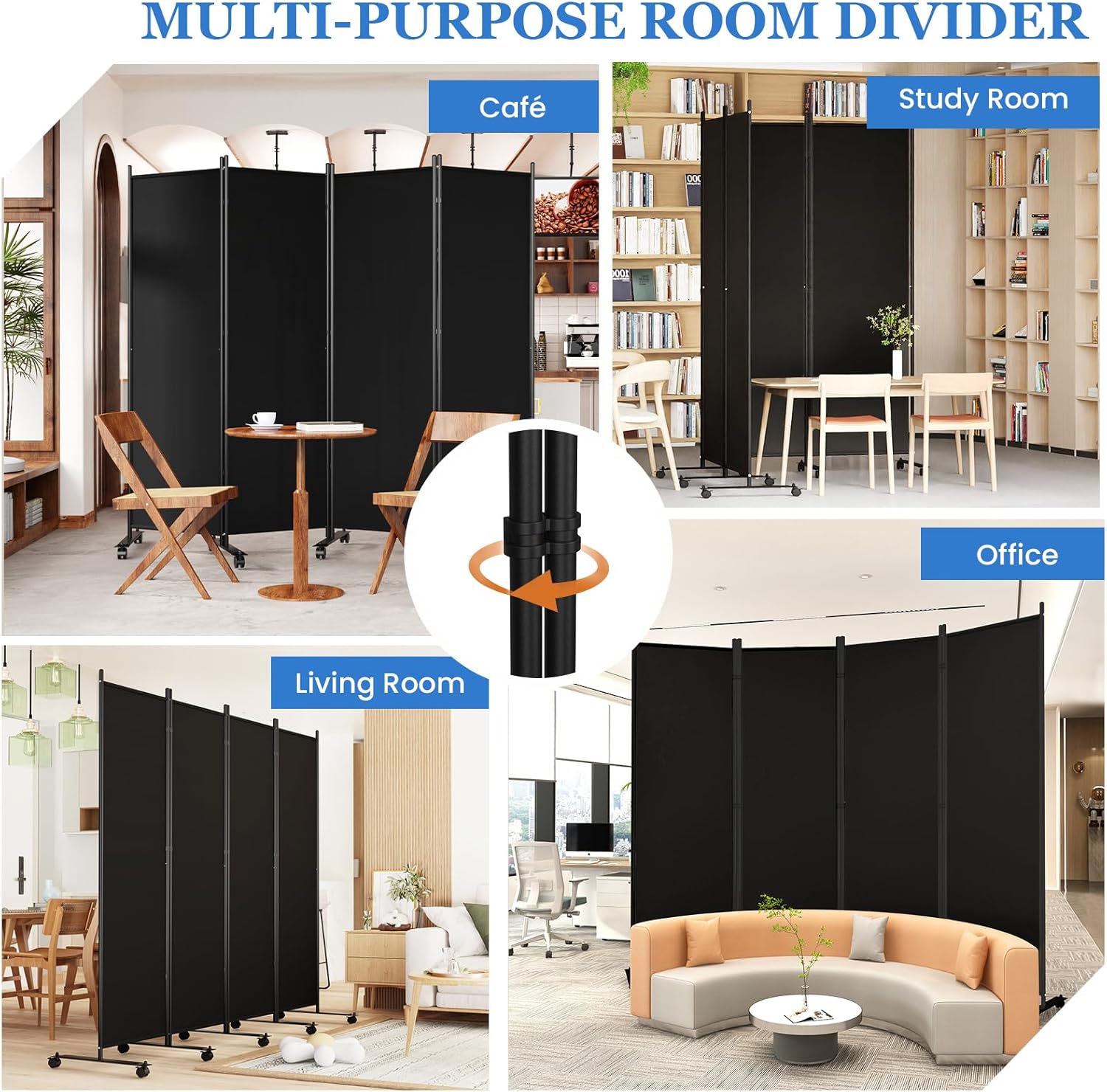 Thumbnail 6 de SUNALLY privacy screen room divider 88 inch