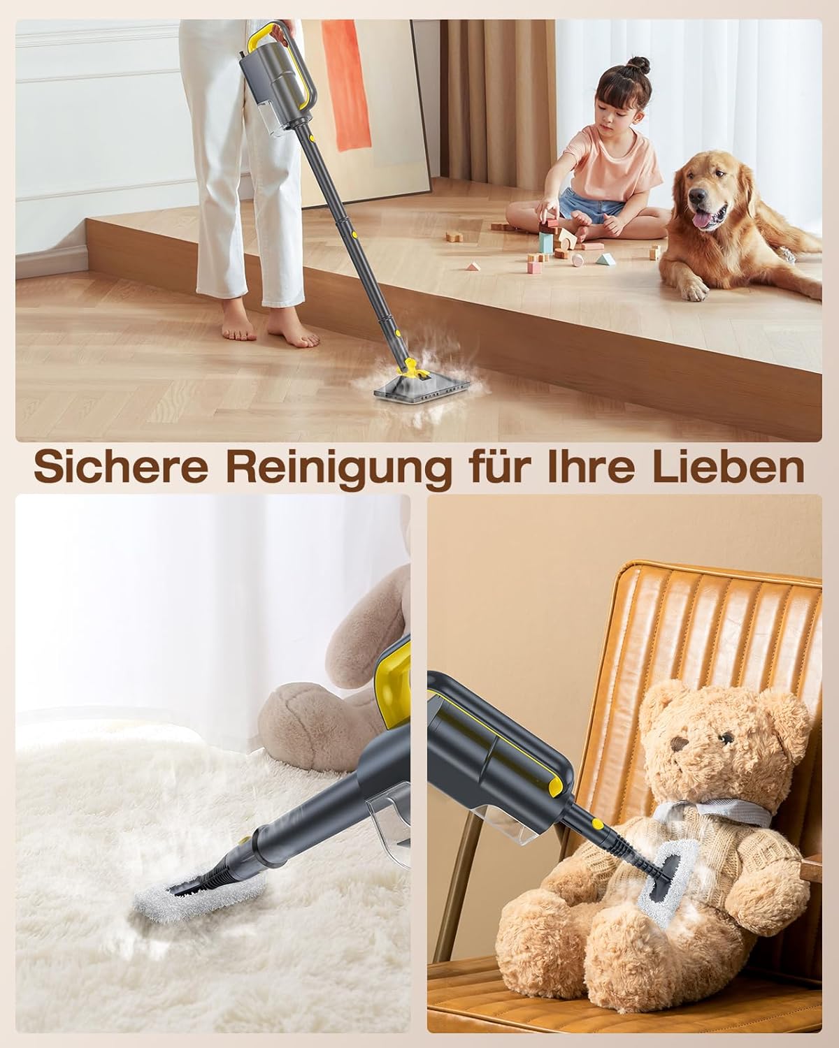 Thumbnail 5 de LABIGO Dampfreiniger 10-in-1 mit Handgerät