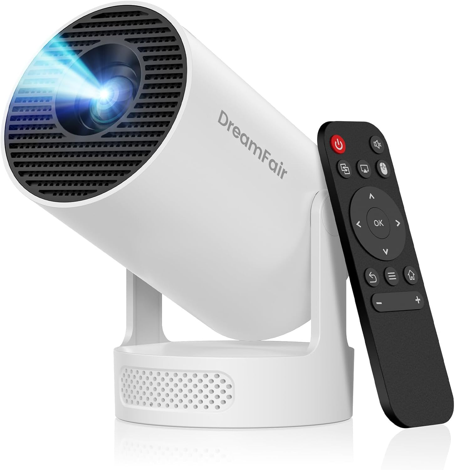 Detalle de HY300Ultra Mini Projector: Compact 4K-capable, WiFi 6 & Bluetooth, 210° Rotatable