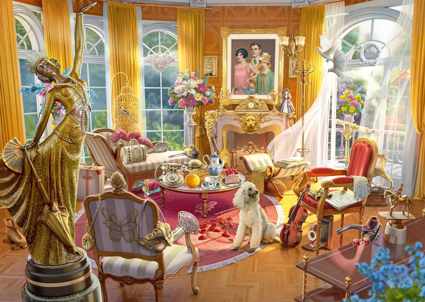 Thumbnail 5 de Schmidt Spiele 59975 Nel salone della tenuta delle orchidee — puzzle da 1000 pezzi