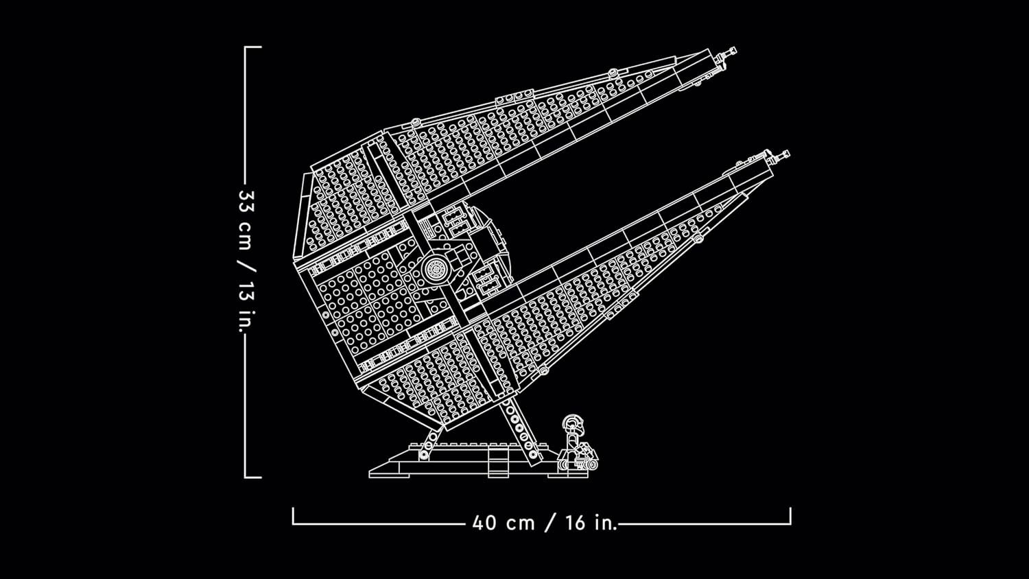 Thumbnail 6 de LEGO Star Wars Intercepteur TIE UCS 75382 — Set de construction pour adultes, exposition et collection
