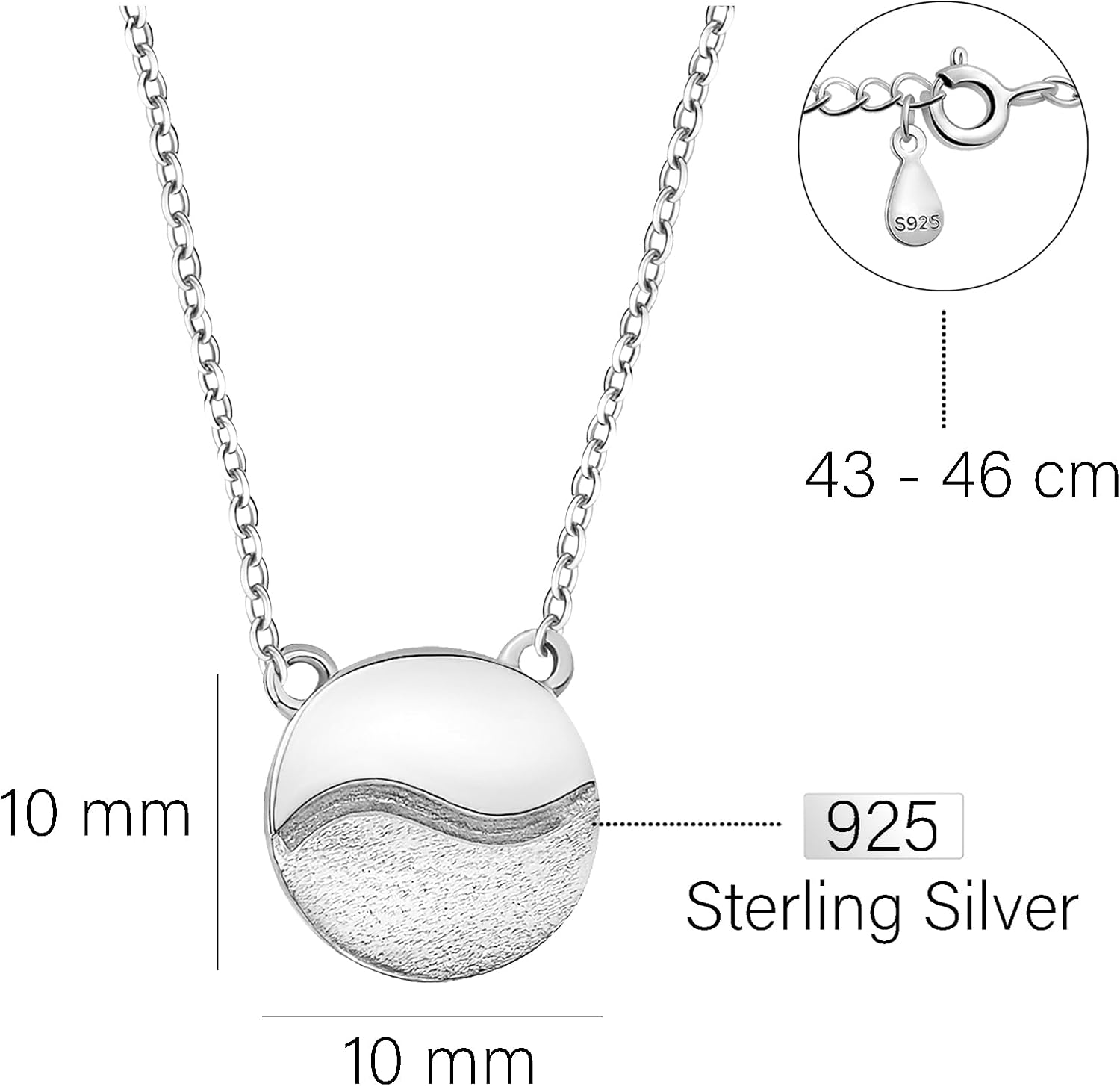 Thumbnail 3 de Sofia Milani Damen Halskette 925 Silber 43–46 cm