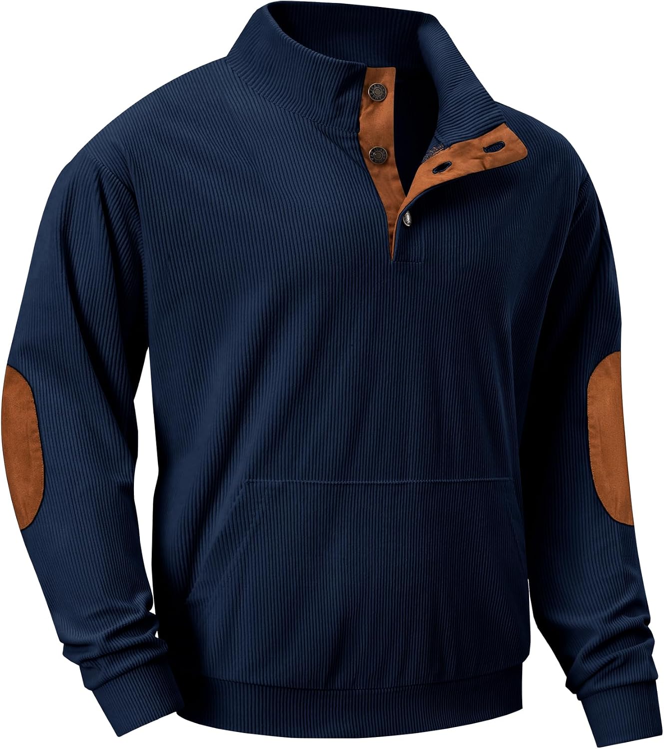Thumbnail 4 de JMIERR Corduroy Stand-Collar Sweatshirt with Pockets
