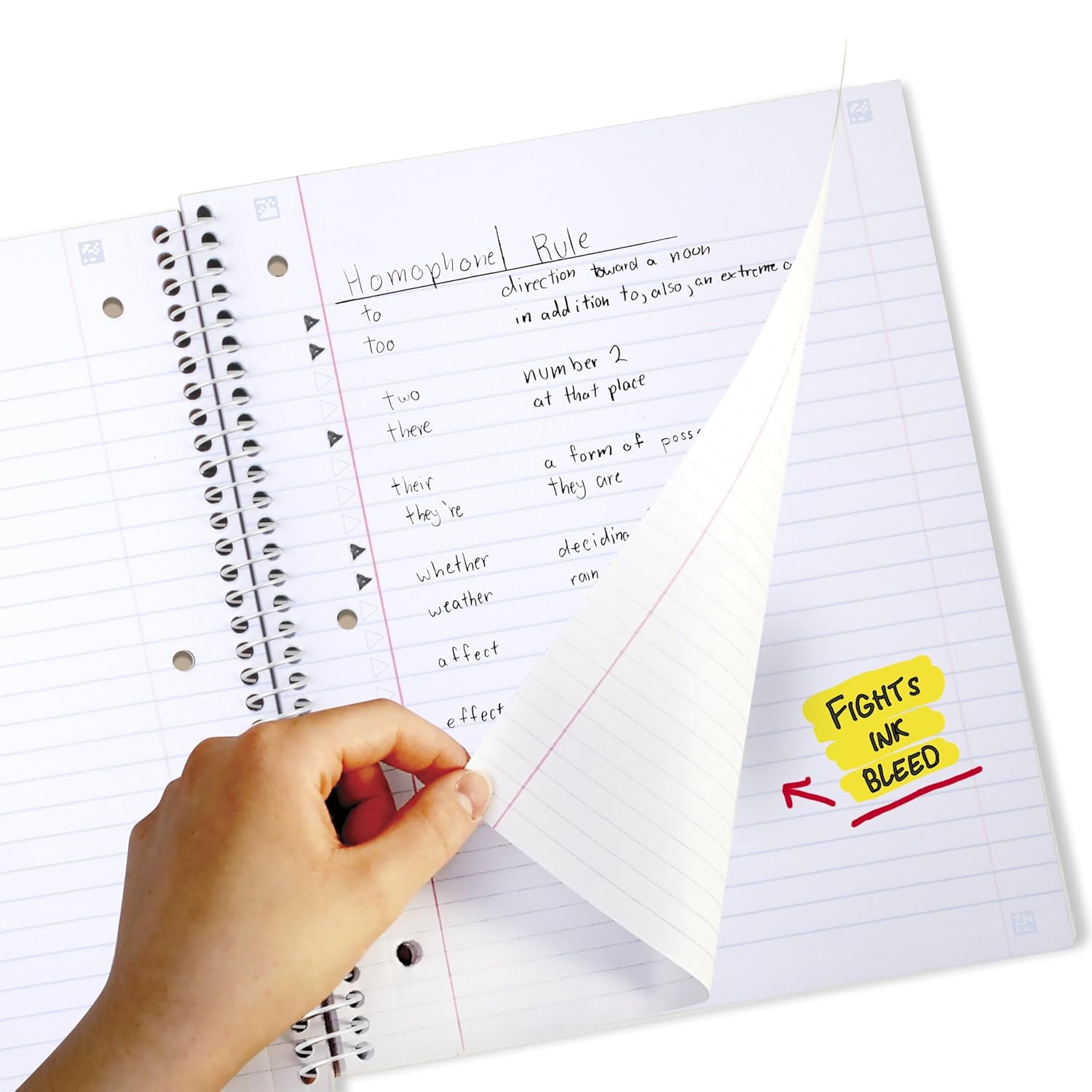 Thumbnail 3 de Five Star 8" x 10.5" Spiral Notebook, 80 Sheets 📓