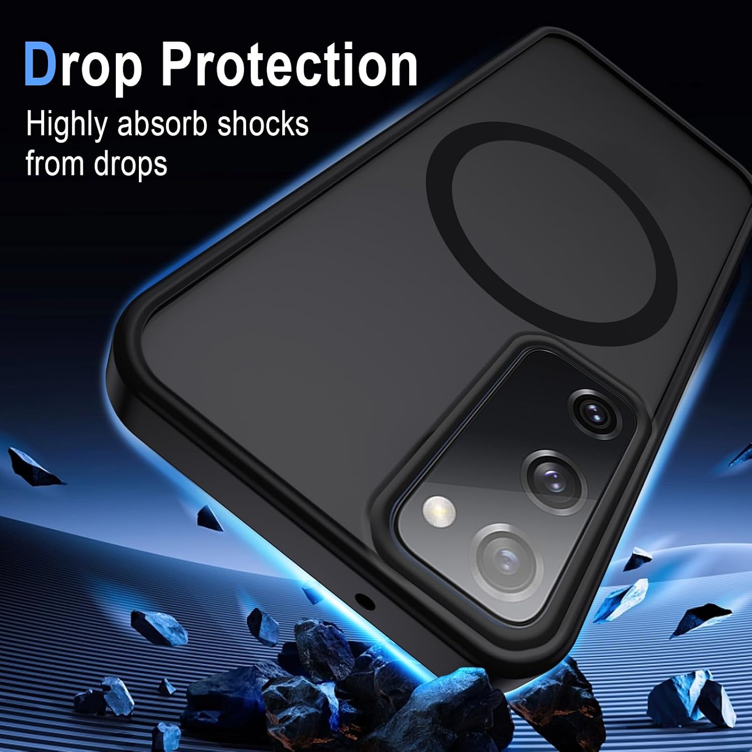 Detalle 2 de Coque magnétique XTCASE pour Samsung Galaxy S20 FE 5G/4G compatible MagSafe, dos translucide mat