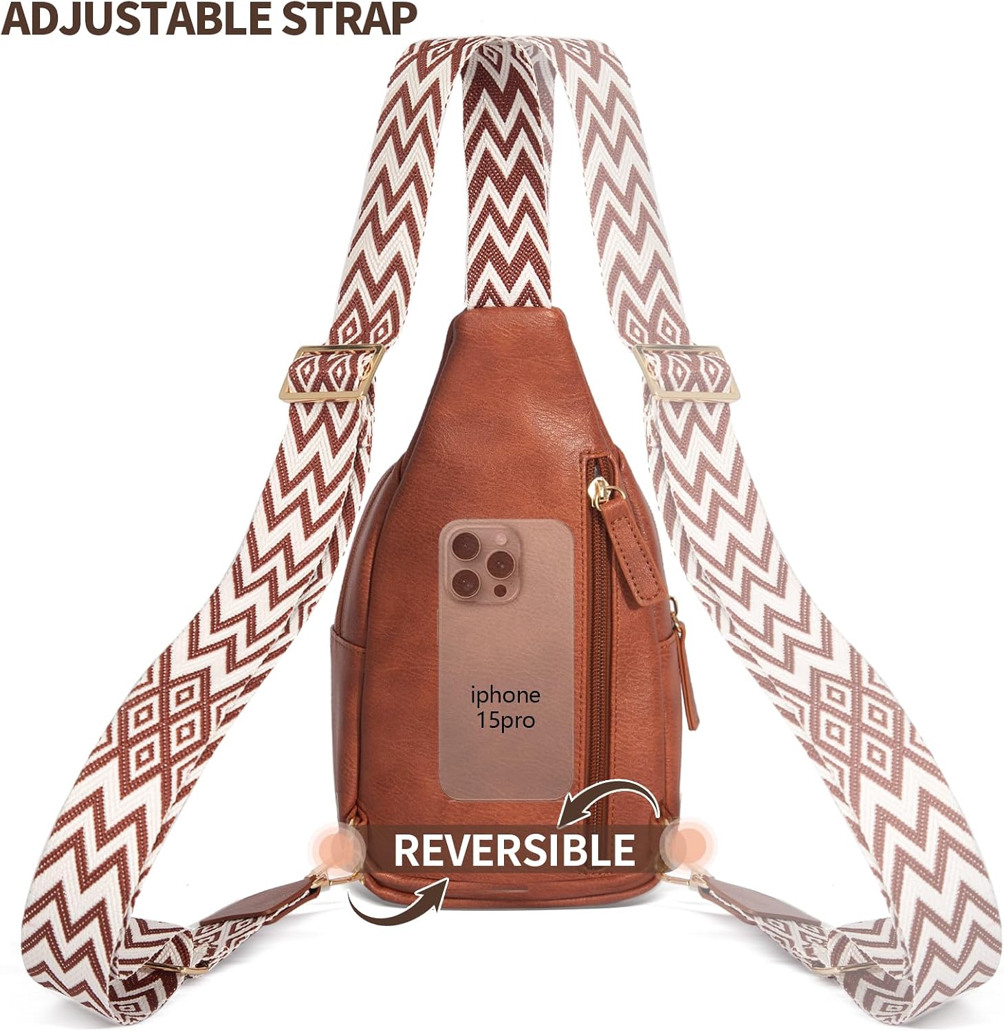 Thumbnail 5 de OSOCE Crossbody Bag Leather 315g