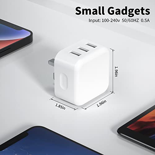 Thumbnail 6 de Luetasoo USB Plug: 3-Port 5V 3A Multi USB Charger for iPhone and More