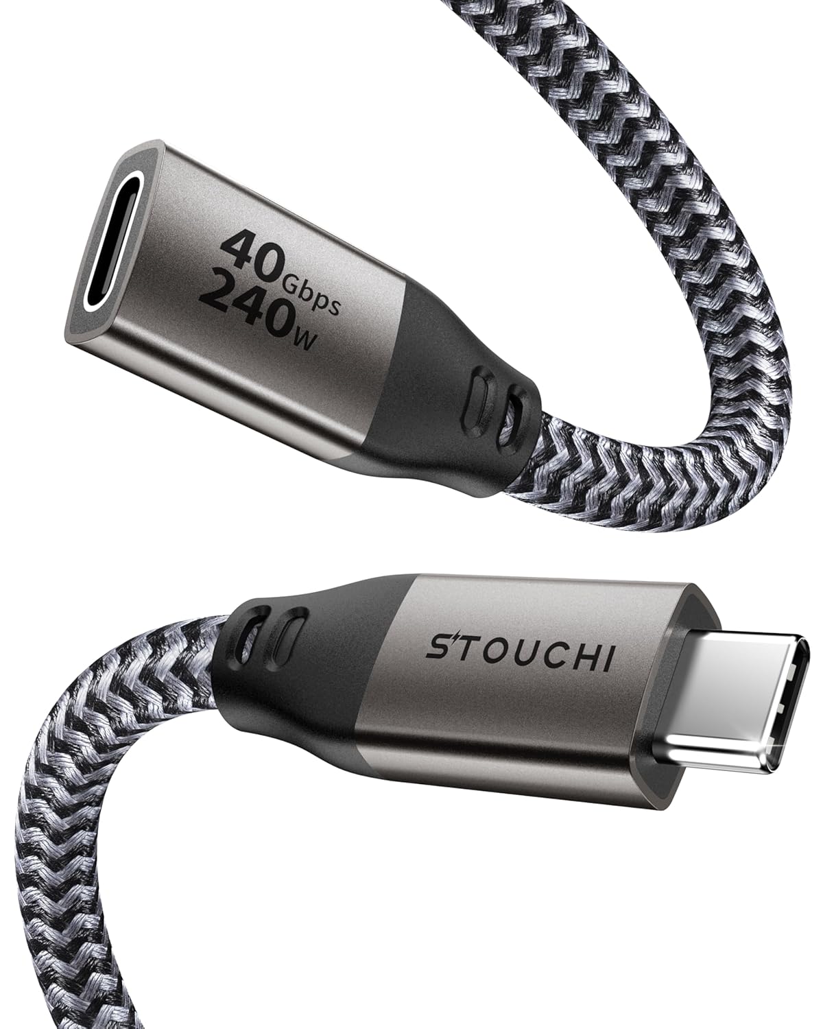 Detalle de Stouchi 40Gbps USB 4 Extension Cable 1M
