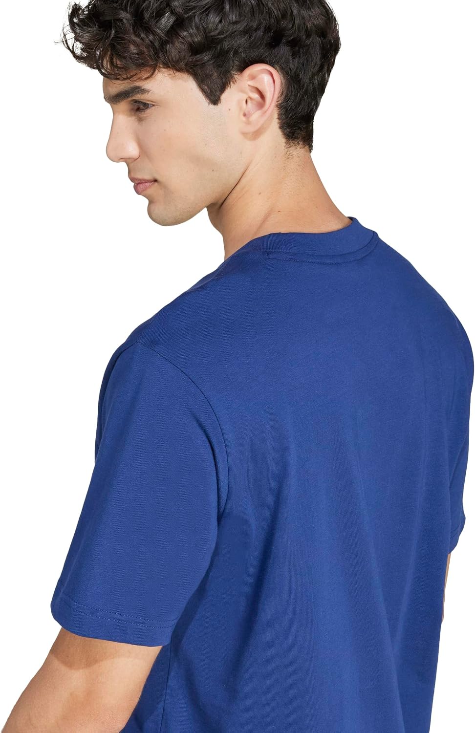 Detalle 2 de adidas Essentials Small Logo Single Jersey Tee – męski T-shirt z małym logo
