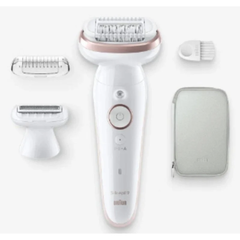 Detalle 2 de Braun Silk-épil 9 Wet & Dry Depiladora eléctrica Blanco – ficha de compra